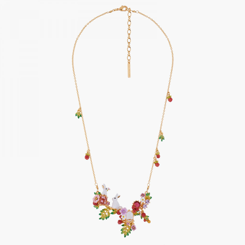 Les Néréides White Bunny Rabbits Collar necklace
