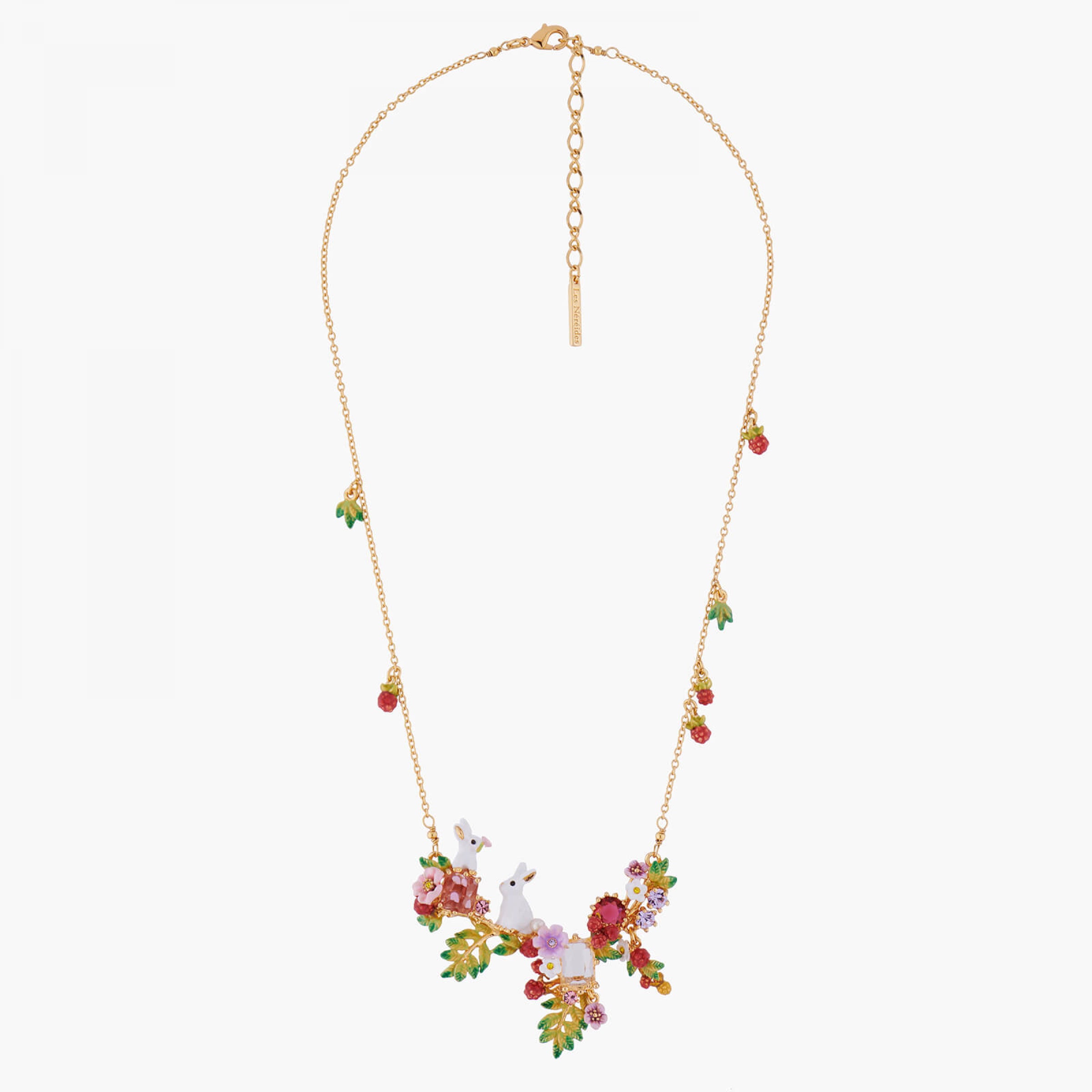 Les Néréides White Bunny Rabbits Collar necklace
