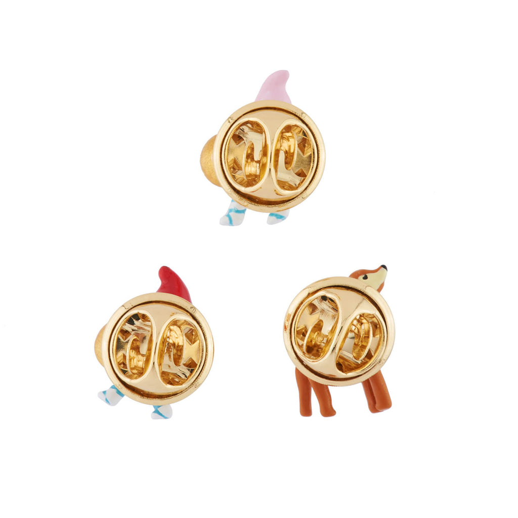 Les Néréides Dwarfs and Small Deer Set of 3 Pins