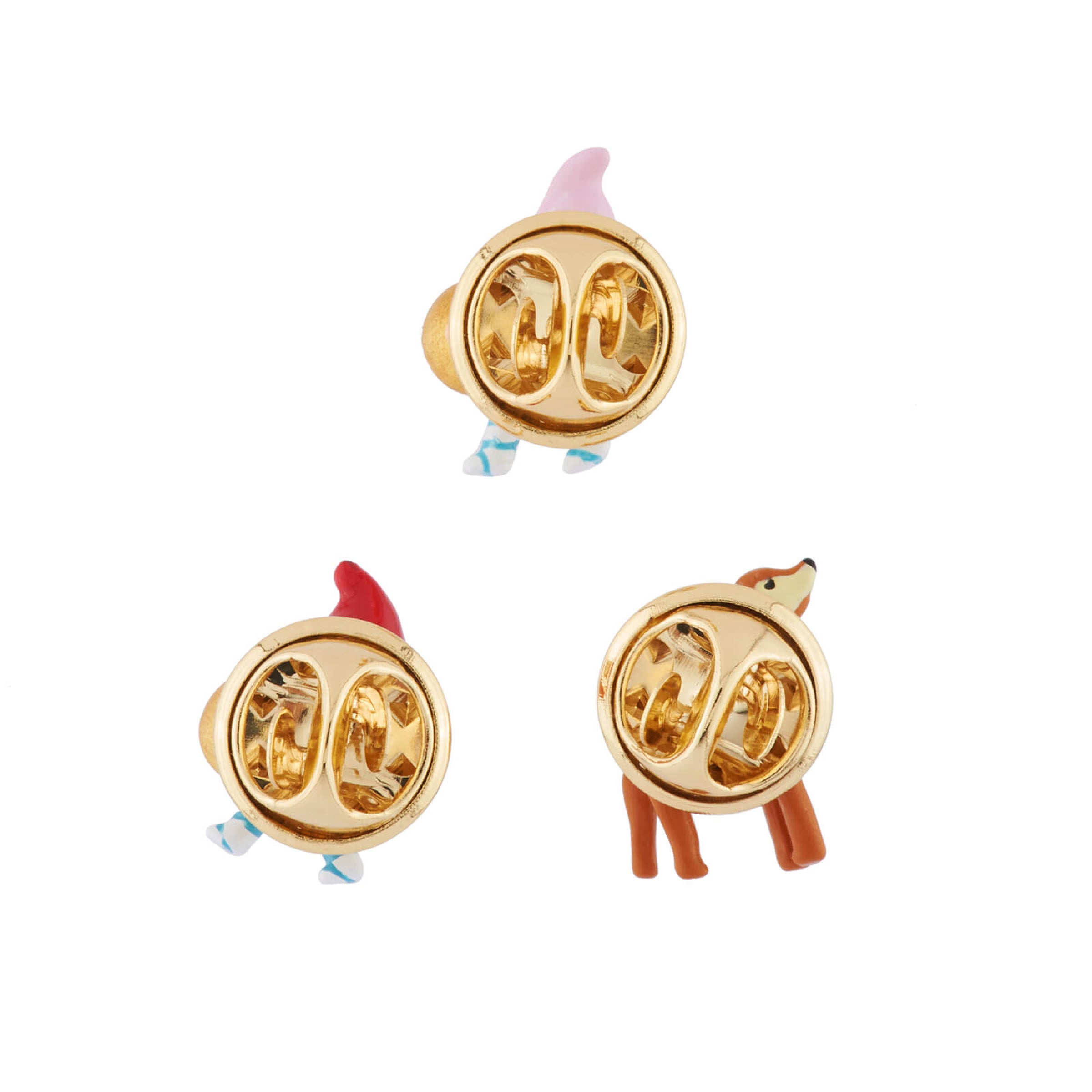 Les Néréides Dwarfs and Small Deer Set of 3 Pins
