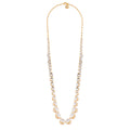 Les Néréides Crystal Stones and Chain La Diamantine Long Necklace