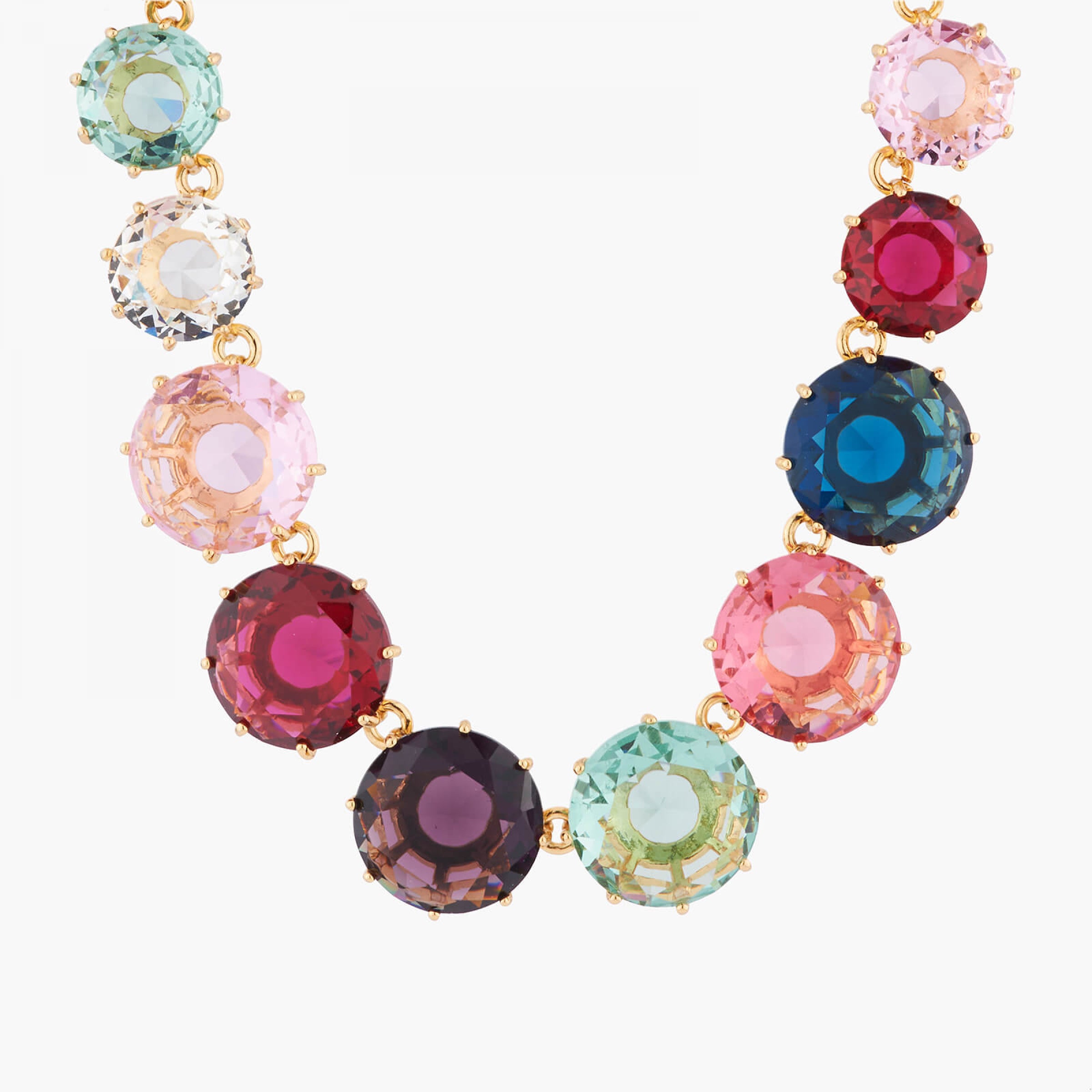 Les Néréides La Diamantine Multicoloured Long Necklace