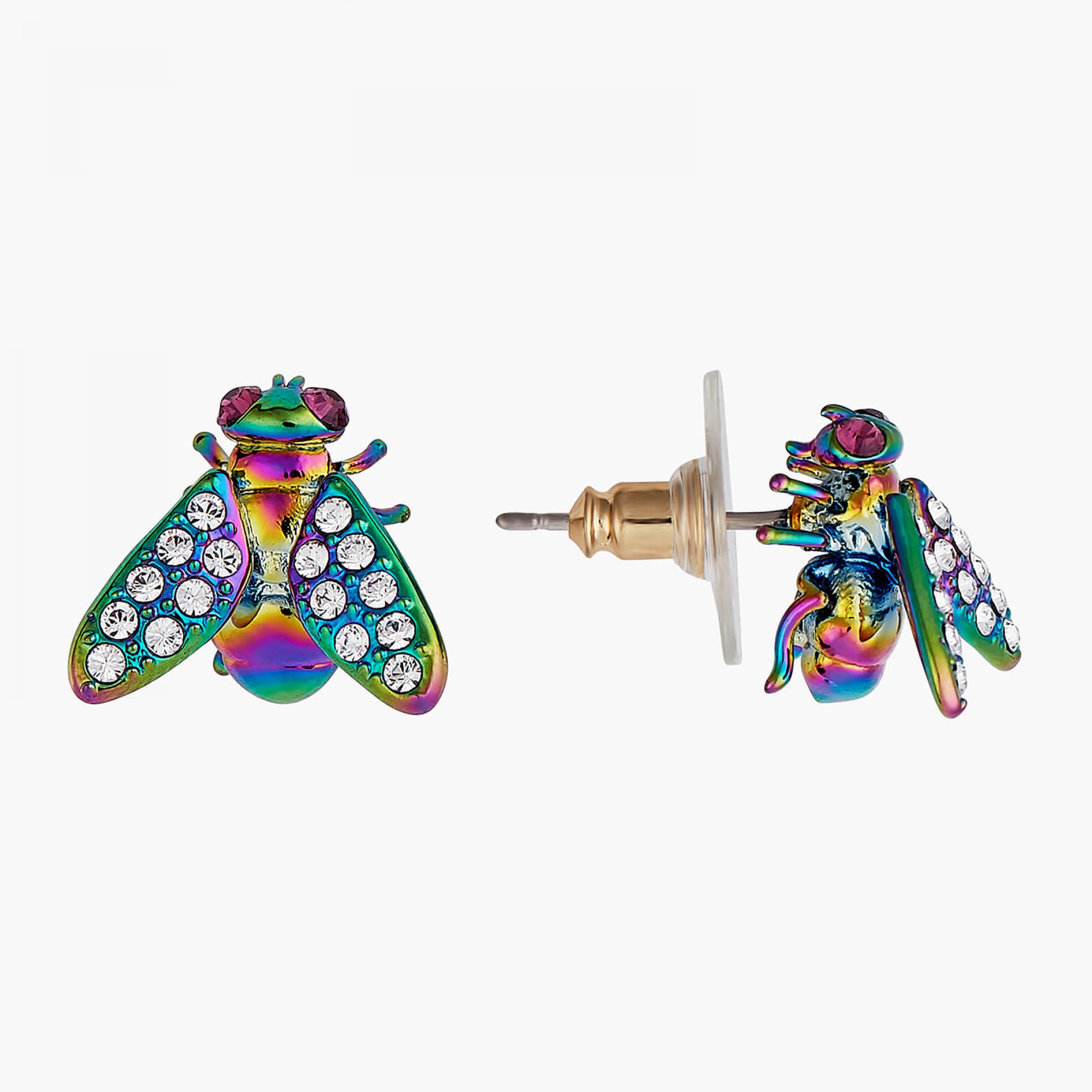 Les Néréides Multicolor Bee Earrings