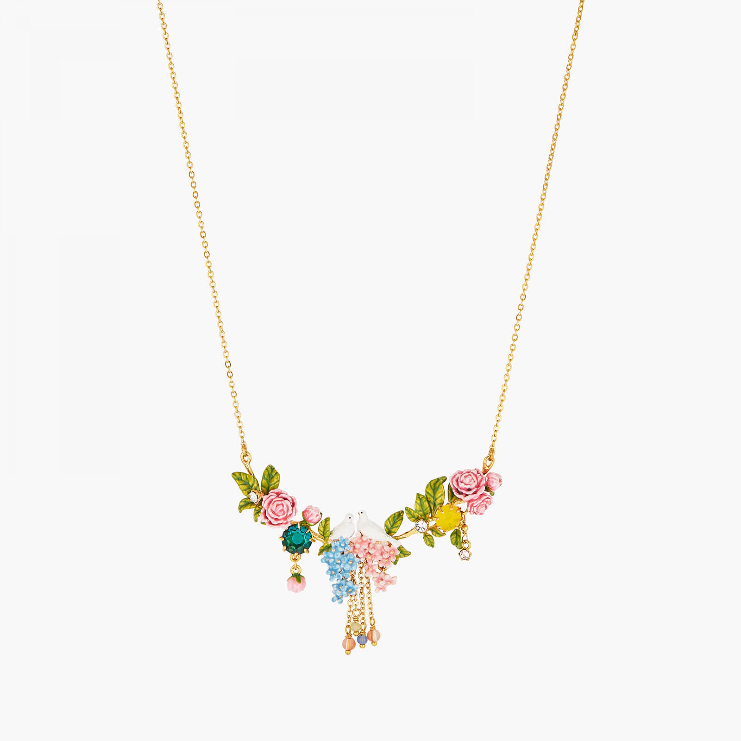 Les Néréides Love Doves Collar Necklace