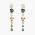 Les Néréides La Diamantine Aqua 7 Stones Earrings