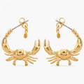 Les Néréides Zodiac Sign Cancer Hoops Earrings