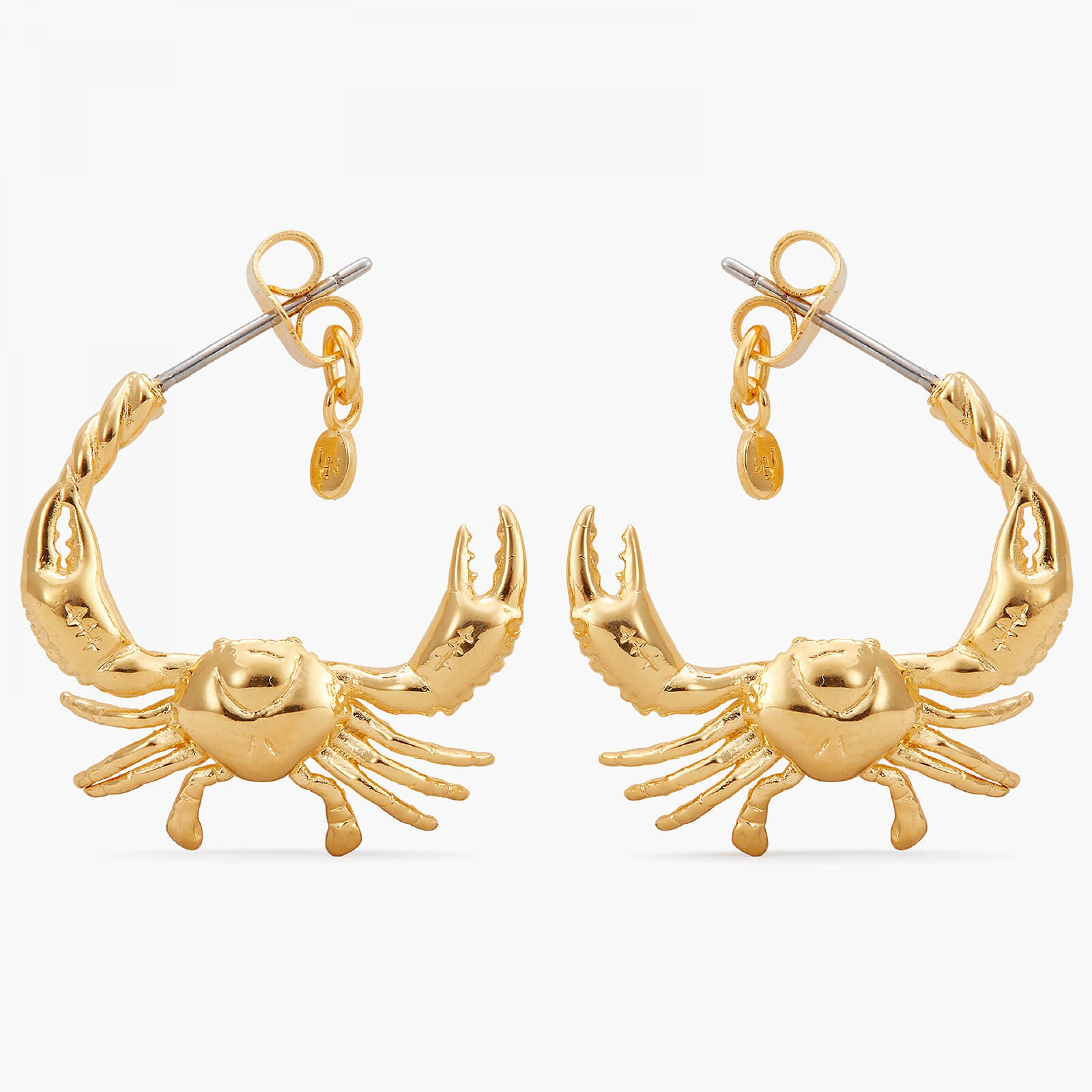 Les Néréides Zodiac Sign Cancer Hoops Earrings
