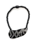 Marion Godart Black & White Tribal Necklace