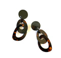 Marion Godart Faux Tortoise Shell Double Hoop Earrings