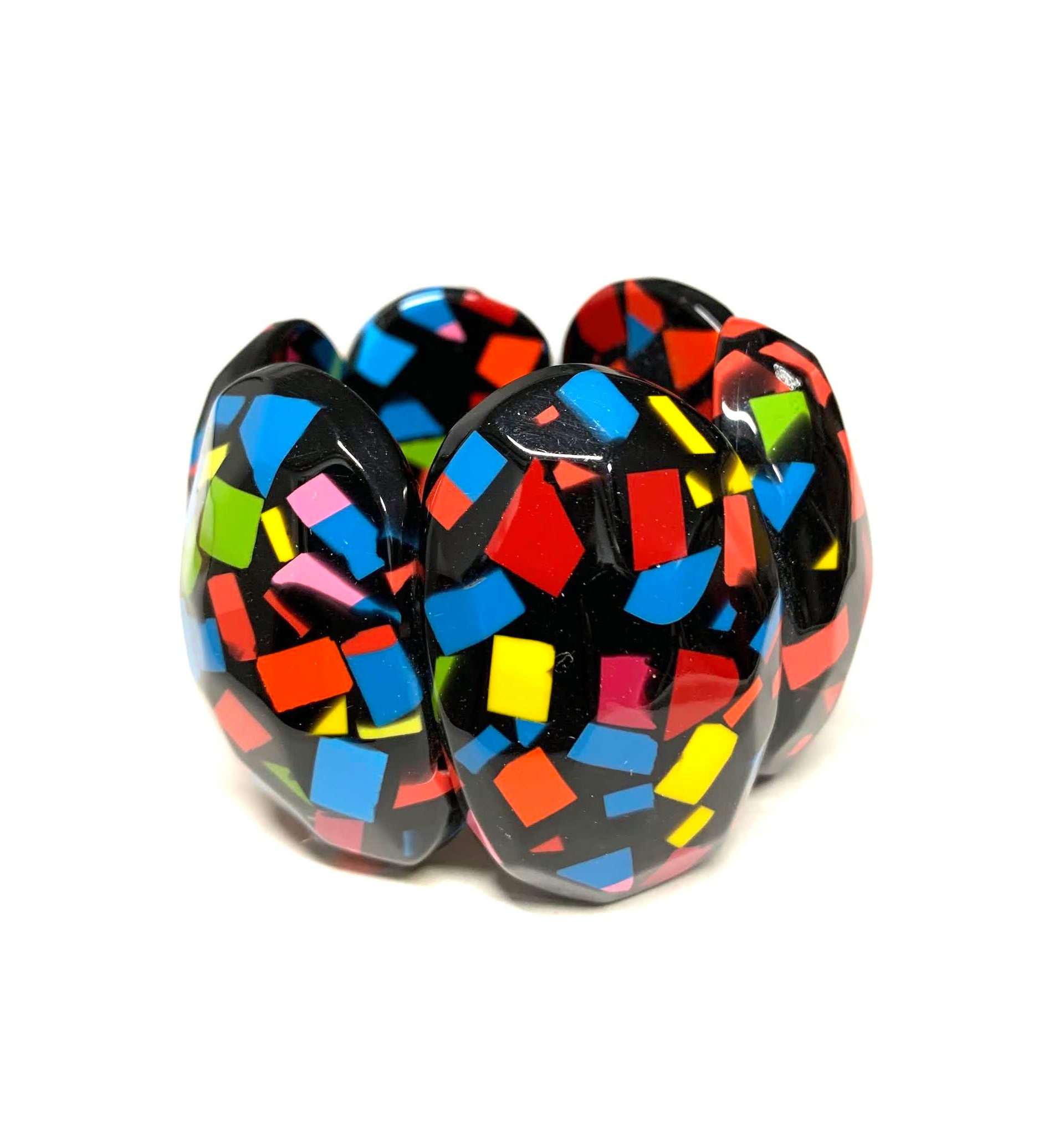 Marion Godart Multicolor Mosaic Bracelet, Black