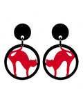 Marion Godart Red Cats in Black Hoops