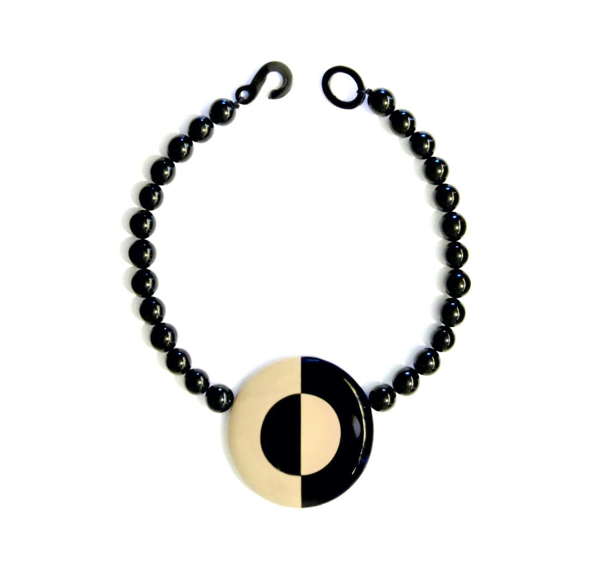 Marion Godart Art Deco Round Statement Necklace