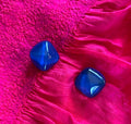 Marion Godart Blue Resin Earrings