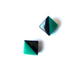 Marion Godart Black & Teal Art Deco Earrings