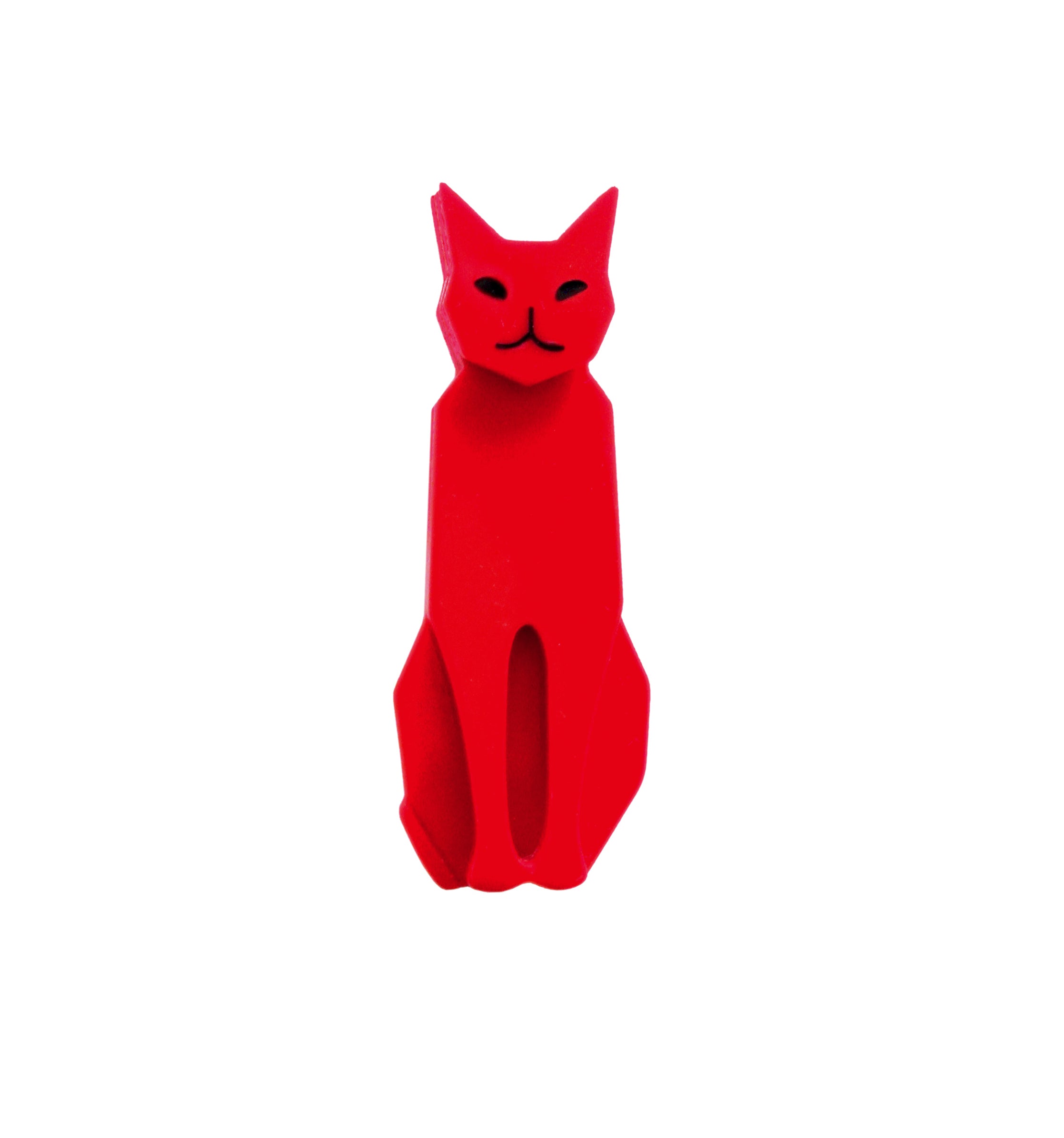 Marion Godart Big Red Cat Brooch