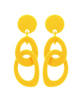Marion Godart Yellow Double Hoop Earrings