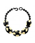 Marion Godart Black & Ivory White Tortoise Necklace