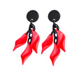 Marion Godart Red Leaf Earrings