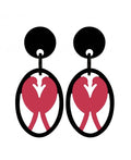 Marion Godart Love Birds Earrings, Red Doves