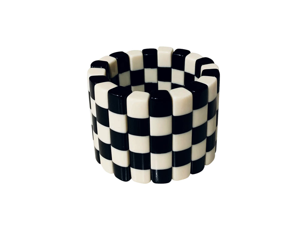 Marion Godart Black & White Chess Bracelet