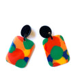 Marion Godart Colorful Rectangular Earrings