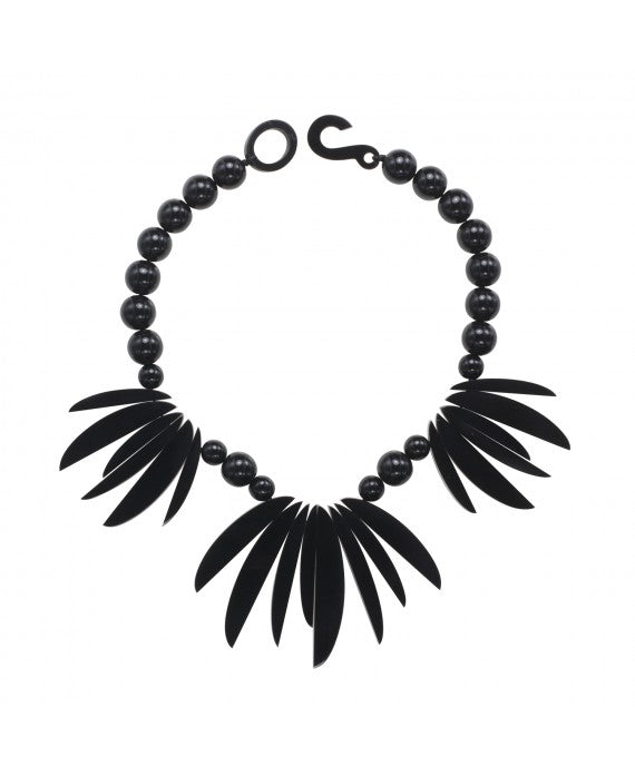 Marion Godart Black Lotus Necklace