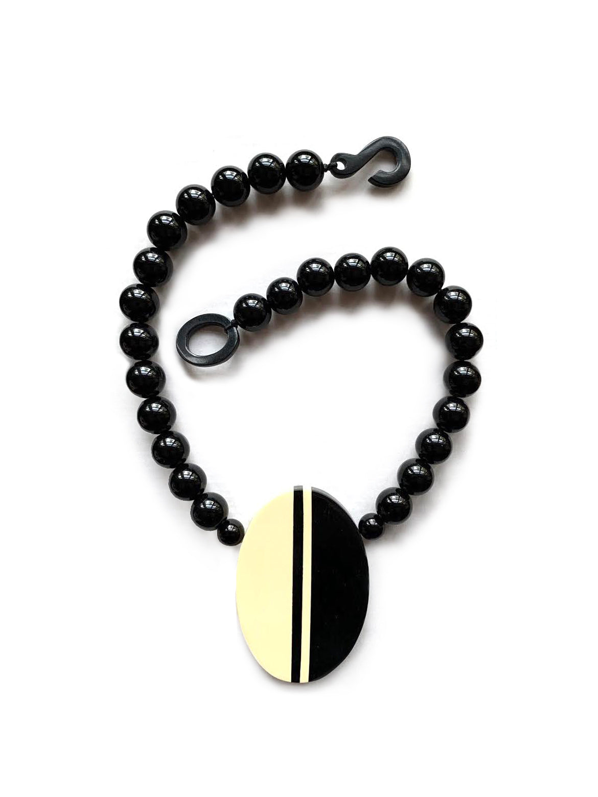 Marion Godart Oval Art Deco Necklace
