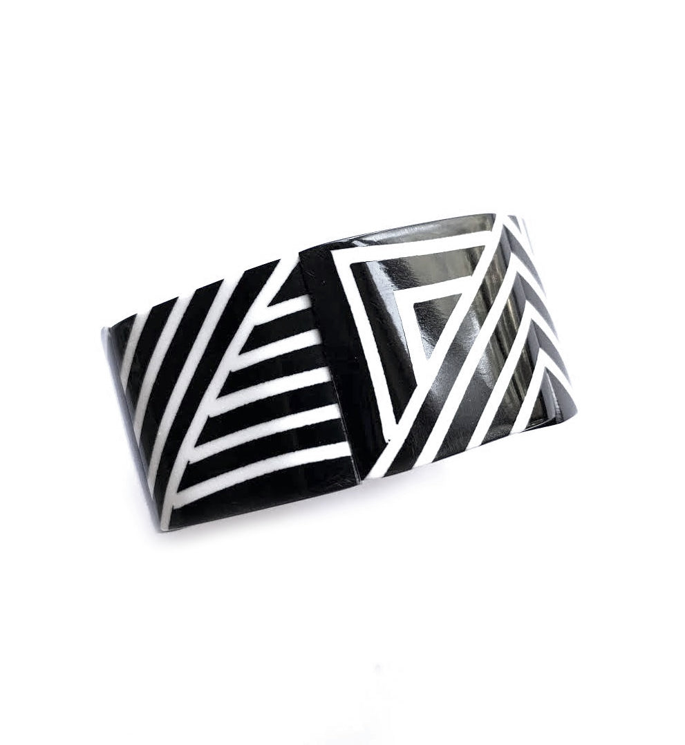 Marion Godart Black & White Cuff Bracelet