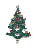 Marion Godart Green Christmas Tree Brooch 7 cm