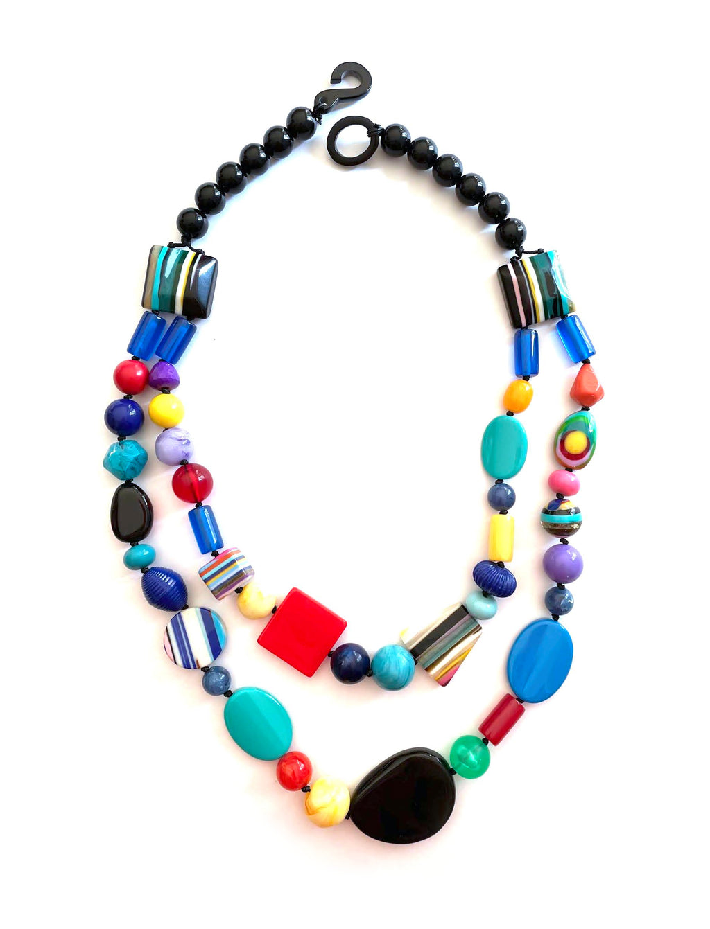 Marion Godart Long Multicolor Necklace, 2 Strands