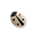 Marion Godart Large Ladybug Brooch, Offwhite