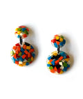Marion Godart Multicolor Round Mosaic Earrings