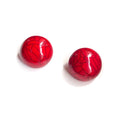 Marion Godart Round Earrings in Red