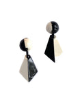 Marion Godart Black & Ivory Harlequin Earrings