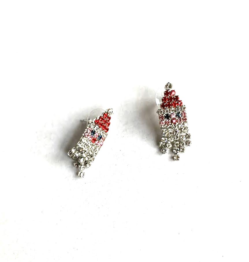 Marion Godart Tiny Santa Earrings