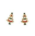 Marion Godart Gold Christmas Tree Earrings