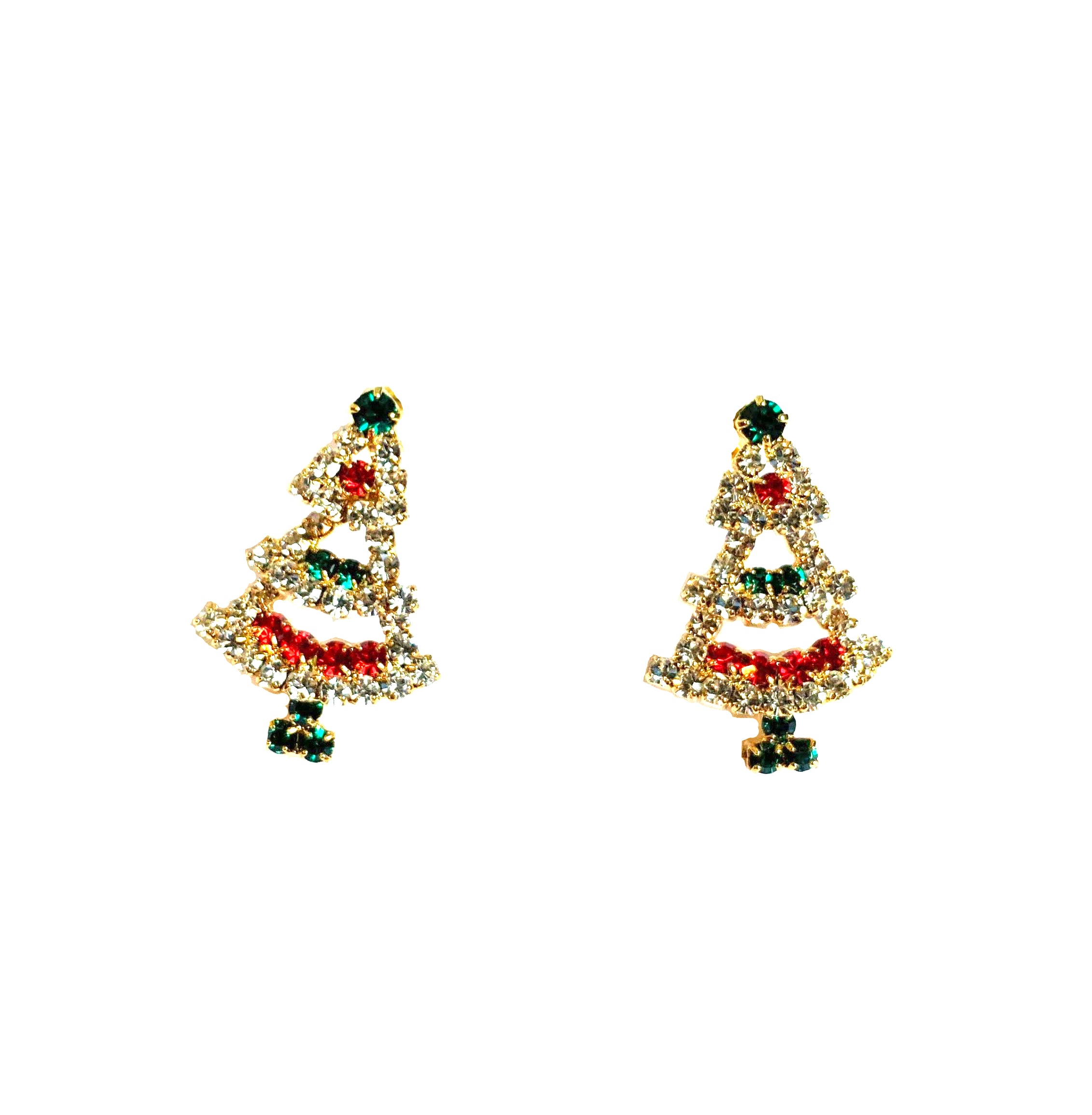 Marion Godart Gold Christmas Tree Earrings