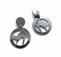 Marion Godart Mirror Cat Hoop Earrings
