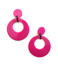 Marion Godart Huge Barbie Pink Hoop Earrings