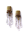 Marion Godart Long Art Deco Style Earrings