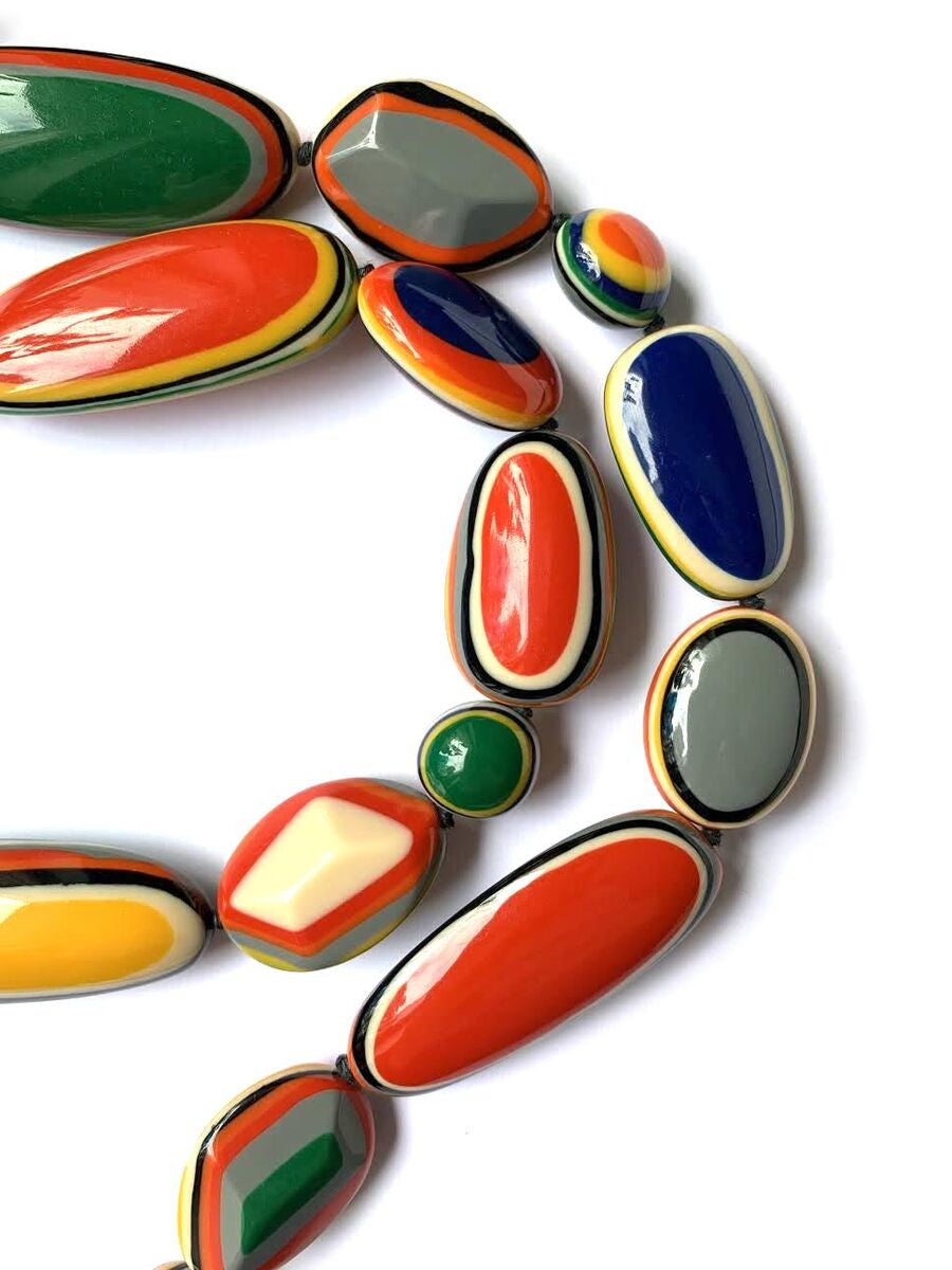 Marion Godart Long Multicolor Retro Necklace