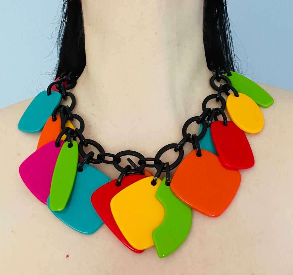 Marion Godart Multicolor Necklace, Yellow, Pink & Orange