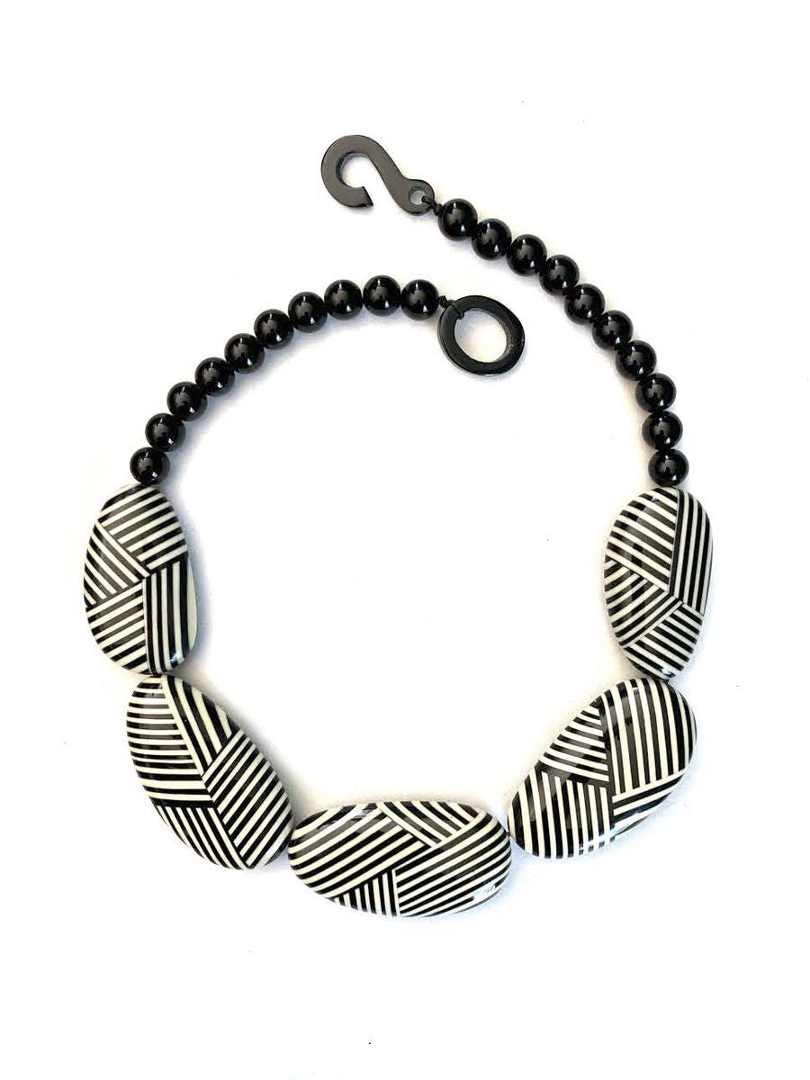 Marion Godart Striped Statement Necklace