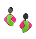 Marion Godart Pink & Lime Resin Earrings