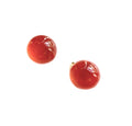Marion Godart Round Orange Sphere Earrings