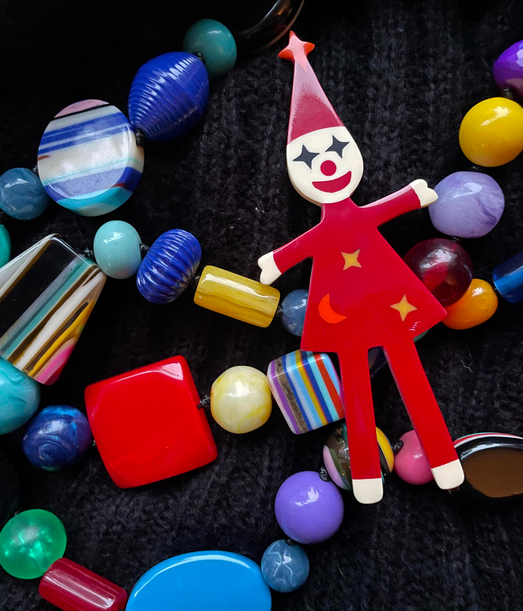 Marion Godart Clown Brooch