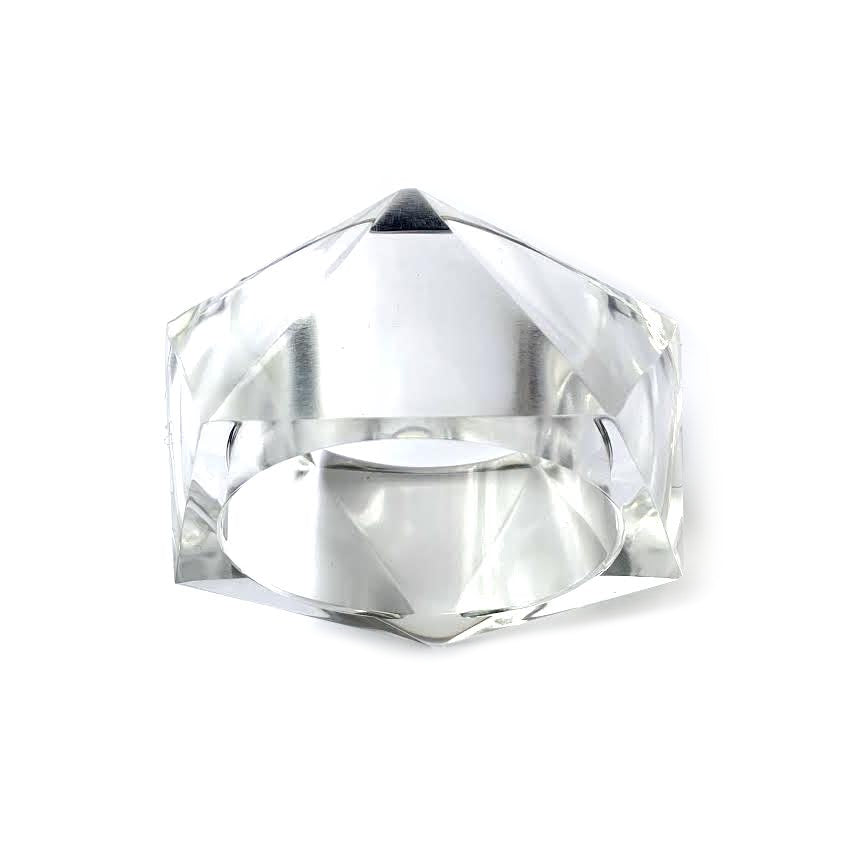 Marion Godart Faceted Clear Resin Bangle