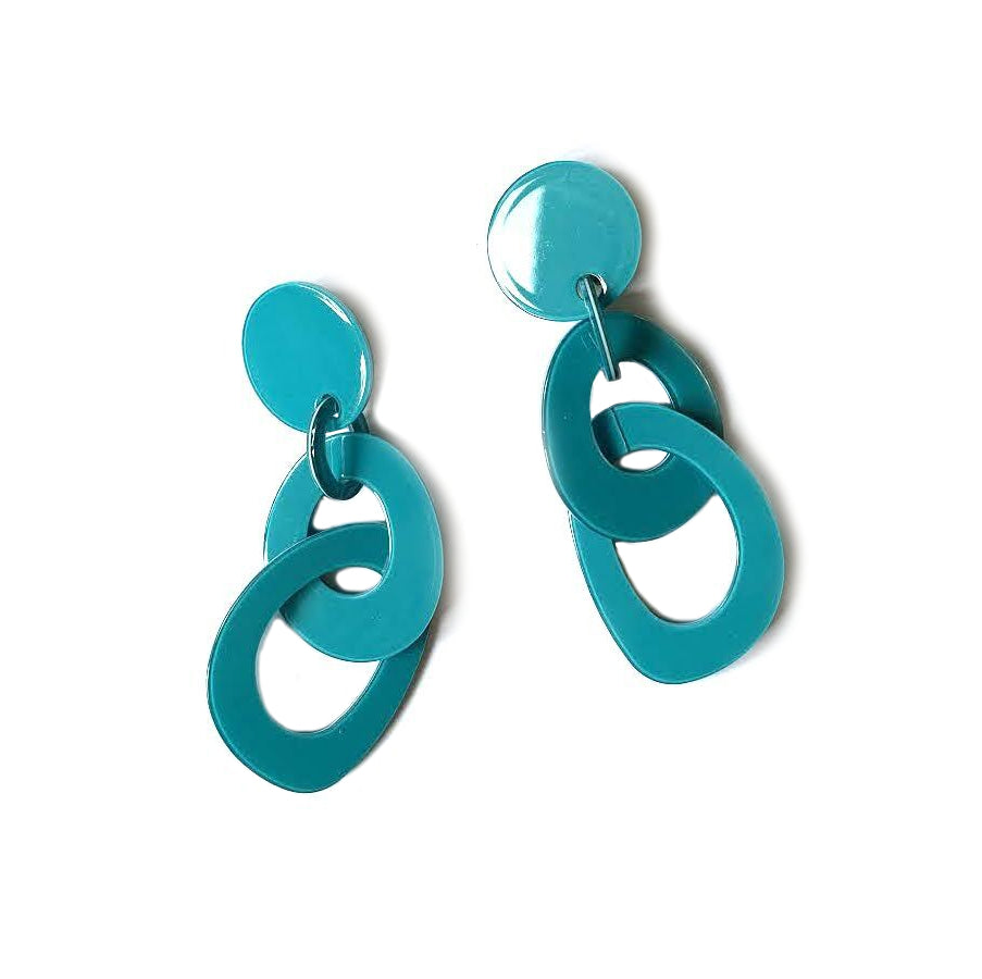 Marion Godart Turquoise Double Hoop Earrings