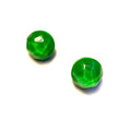 Marion Godart Faceted Round Green Earrings