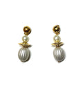 Marion Godart Statement Earrings with Pearls